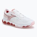 Dámske tenisové topánky Mizuno Wave Enforce Tour 2 CC white/pinkesque/barbados/cherry
