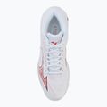 Dámske volejbalové topánky Mizuno Wave Lightning Elite Mid white/rose elegance/lava falls 5