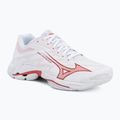 Dámske volejbalové topánky Mizuno Wave Lightning Elite white/rose elegance/lava falls