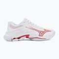 Dámske volejbalové topánky Mizuno Wave Lightning Elite white/rose elegance/lava falls 2