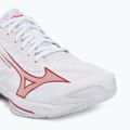 Dámske volejbalové topánky Mizuno Wave Lightning Elite white/rose elegance/lava falls 7