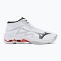 Volejbalové topánky Mizuno Wave Lightning Pro Mid white/black/fiery red 2