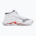 Volejbalové topánky Mizuno Wave Lightning Elite Mid white/black/fiery red 2