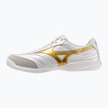 Futbalové kopačky Mizuno Morelia Sala Pro IN white/football gold/galaxy silver