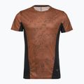 Pánske bežecké tričko Mizuno Active DryAeroFlow Graphic copper brown