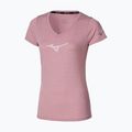 Dámske bežecké tričko Mizuno Core Runbird Tee rose elegance