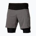 Pánske bežecké šortky Mizuno Trail Multipocket 2in1 lava smoke 3