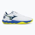 Pánske tenisové topánky  Mizuno Wave Enforce Court CC white/dazzling blue/lightning 2