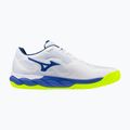 Pánske tenisové topánky  Mizuno Wave Enforce Court CC white/dazzling blue/lightning