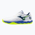 Pánske tenisové topánky  Mizuno Wave Enforce Court CC white/dazzling blue/lightning 2