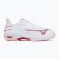 Dámske tenisové topánky  Mizuno Wave Exceed Court CC W white/pinkesque/barbados cherr 2