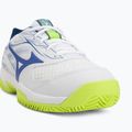 Pánske tenisové topánky  Mizuno Break Shot 5 CC white/dazzling blue/ lightning 7