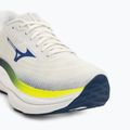 Pánske bežecké topánky Mizuno Wave Sky 9 snow white/surf the web/lightning yellow 7