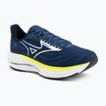 Pánske bežecké topánky Mizuno Wave Rider 29 estate blue/white/lightning yellow