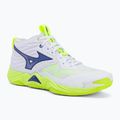 Volejbalové topánky Mizuno Wave Momentum Elite Mid white/lightning yellow/dazzling blue