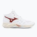 Dámske volejbalové topánky Mizuno Wave Momentum Pro Mid white/rose elegance/lava falls 2