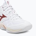 Dámske volejbalové topánky Mizuno Wave Momentum Pro Mid white/rose elegance/lava falls 7
