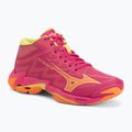 Volejbalové topánky Mizuno Wave Lightning Elite Mid pink tetra/fortune yellow/light