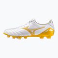 Futbalové kopačky Mizuno Morelia Neo IV Pro FG white/mp gold/cool gray 3c