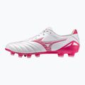 Futbalové kopačky Mizuno Morelia Neo IV Pro FG white/fuchsia purple/fuchsia purple
