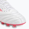 Futbalové kopačky Mizuno Morelia Neo IV Beta Elite FG white/pink tetra/fuchsia purple 7