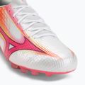 Futbalové kopačky Mizuno Alpha III Japan AG white/fuchsia purple 7
