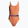 Speedo Dámske jednodielne plavky s pásom Deep U-Back oranžové 8-00307415485