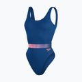 Speedo Dámske jednodielne plavky s pásom Deep U-Back námornícka modrá 8-00307415498 4