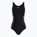 Speedo Plastisol Placement Muscleback detské jednodielne plavky čierne 8-0832414379