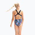 Speedo Digital Allover Leaderback detské jednodielne plavky modré/čierne 8-1237714743 4