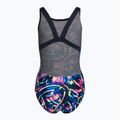 Speedo Digital Allover Leaderback detské jednodielne plavky modré/čierne 8-1237714743 2