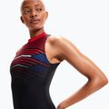 Speedo dámske jednodielne plavky Digital Placement Hydrasuit black-red 8-1244515213 8