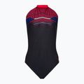 Speedo dámske jednodielne plavky Digital Placement Hydrasuit black-red 8-1244515213