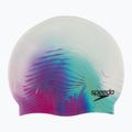 Speedo Digitálne potlačená bielo-fialová čiapka 8-1352414649