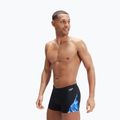 Pánske plavecké boxerky Speedo Allover Digi V-Cut black/blue 8