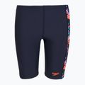 Detské plavky Speedo Allover Panel Jammer navy/true cobalt/volcanic orange/hypersonic blue