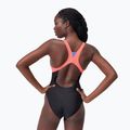 Dámske jednodielne plavky Speedo Zip Colorblock  antracitové 2