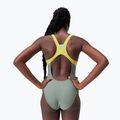 Dámske jednodielne plavky Speedo  Zip Colorblock soft olive 2