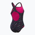 Dámske jednodielne plavky Speedo HyperBoom Allover Medalist black/electric pink/usa charcoal 3