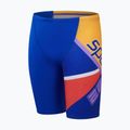 Detské plavky Speedo Placement V Cut Digital  true cobalt/watermelon/sweep purple