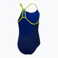 Detské jednodielne plavky  Speedo Placement Lane Line Back cerulean blue/flare pink/bitter lime/bolt 3