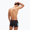 Pánske plavecké boxerky Speedo Allover Digital V-Cut Aquashort black/true cobalt 6