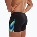 Pánske plavecké boxerky Speedo Allover Digital V-Cut Aquashort black/true cobalt 7