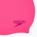 Detská Plavecká čiapka Speedo Plain Moulded Silicone Junior flare pink/wineberry 3