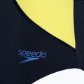 Plavky Speedo Colourblock Highneck Crossback true navy/sevres blue/lemon drizzle 3