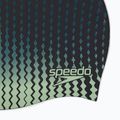 Speedo Silikónová plavecká čiapka s potlačou black/matcha/teal 3