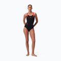 Jednodielne plavky Speedo Placement Laneback black/siren red/plum dandy 7