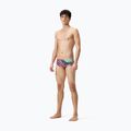 Plávacie boxerky pánske Speedo 13.5 cm Allover Training Club Brief black/matcha green/siren red 2