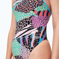 Jednodielne plavky Speedo Allover Digital Tie Back black/matcha green/siren red 7