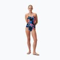 Dámske jednodielne plavky Speedo Allover Fixed Crossback true navy/siren red/punch blue 6